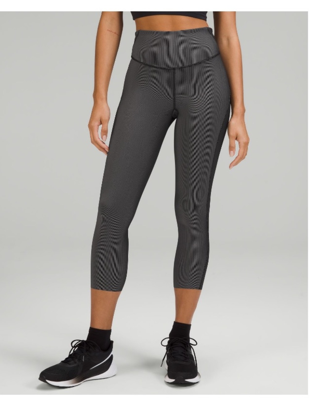 lululemon athletica Base Pace High-Rise Crop Two-Tone Ribbed 23”